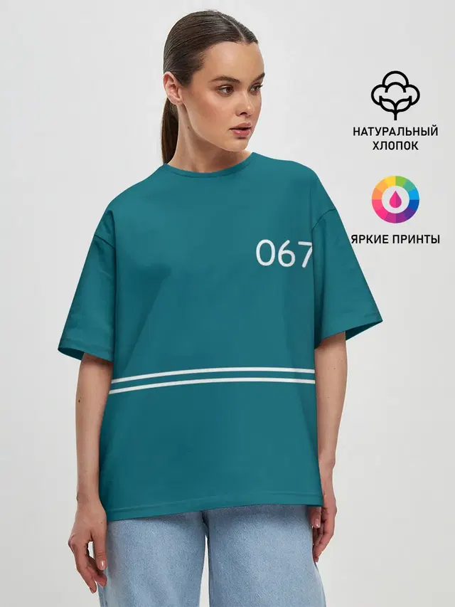Женская футболка оверсайз
