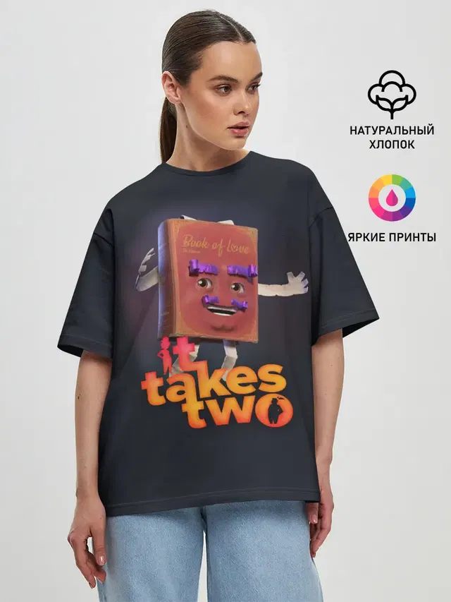 Женская футболка оверсайз