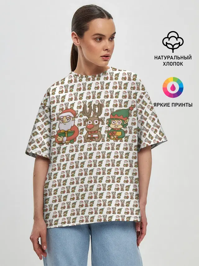 Женская футболка оверсайз