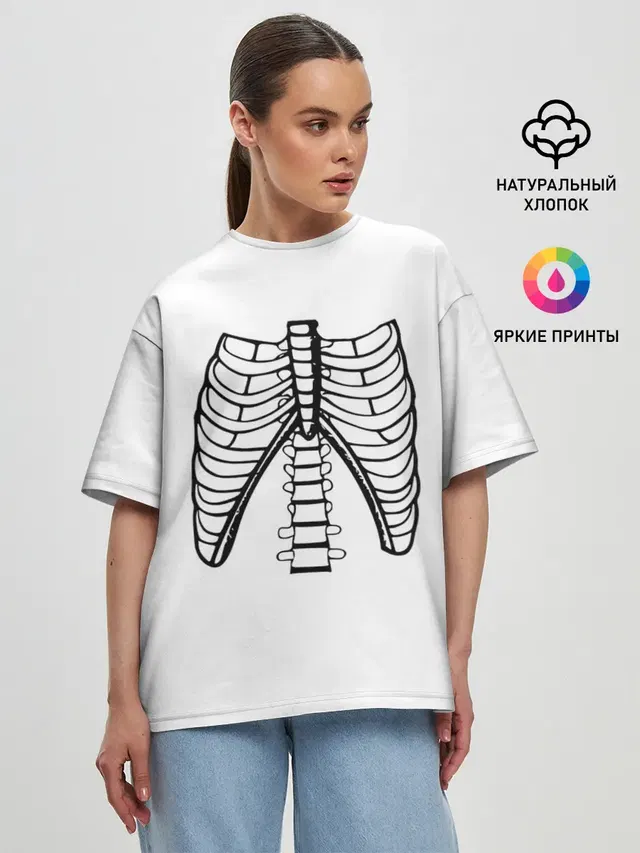 Женская футболка оверсайз