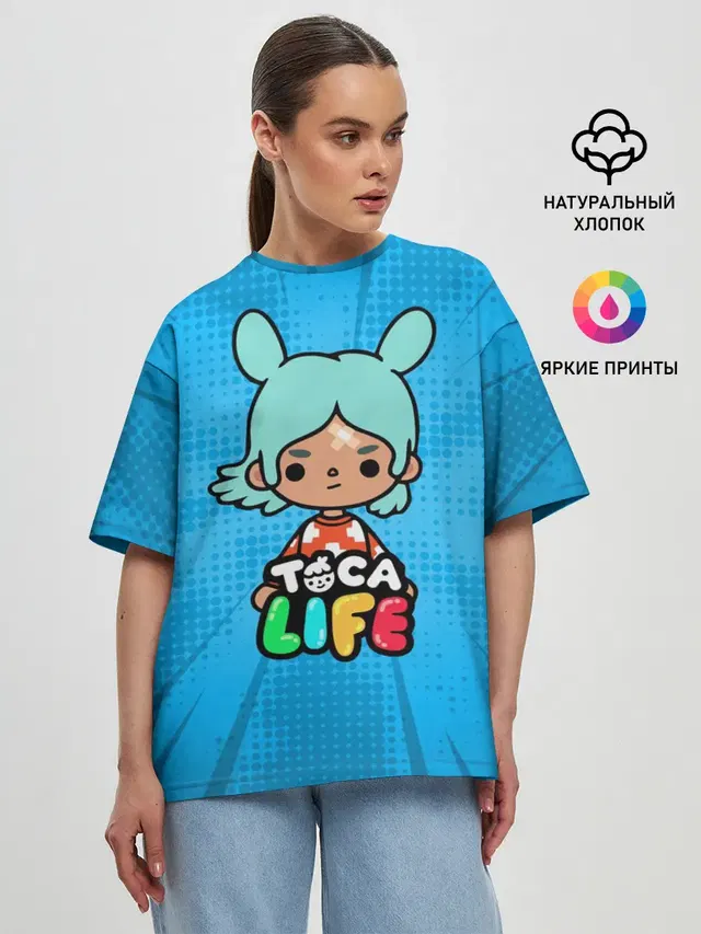 Женская футболка оверсайз