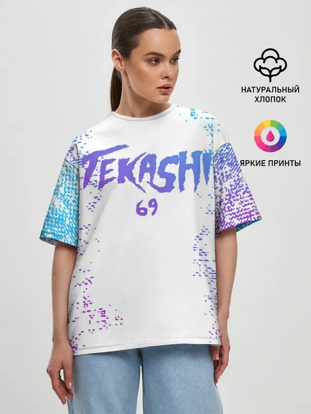 Женская футболка оверсайз