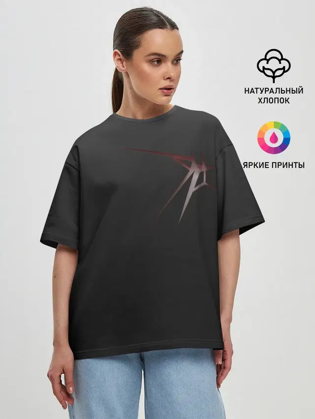 Женская футболка оверсайз