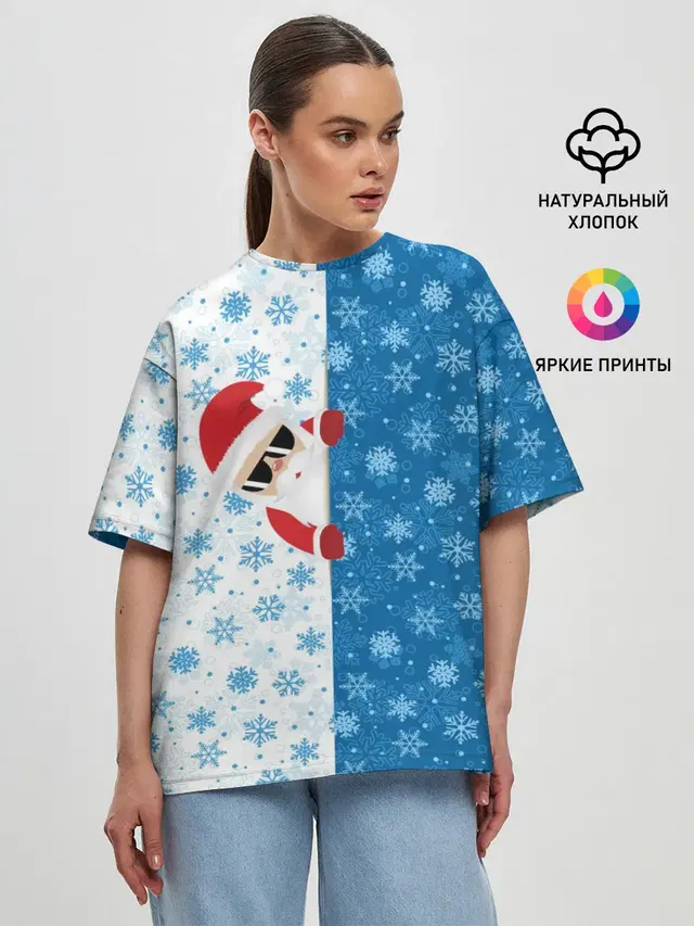 Женская футболка оверсайз