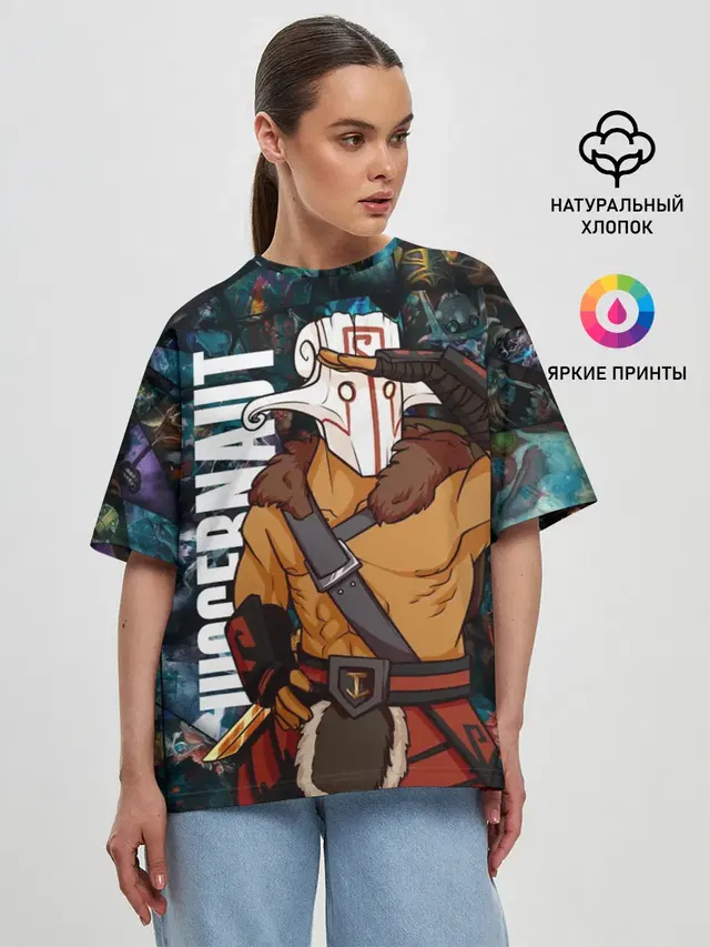 Женская футболка оверсайз
