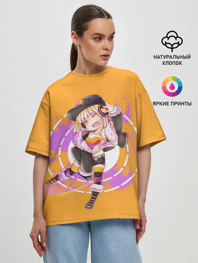 Женская футболка оверсайз