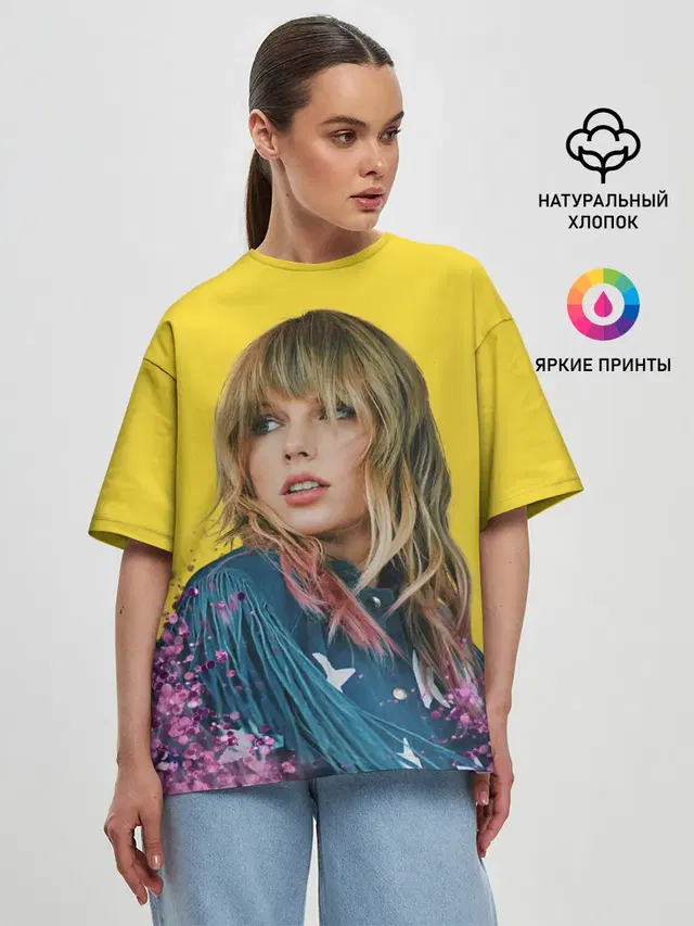 Женская футболка оверсайз