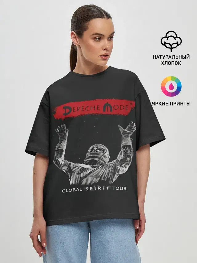 Женская футболка оверсайз