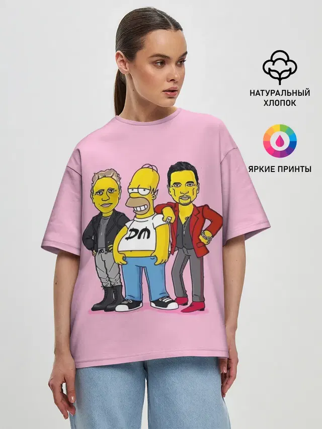 Женская футболка оверсайз