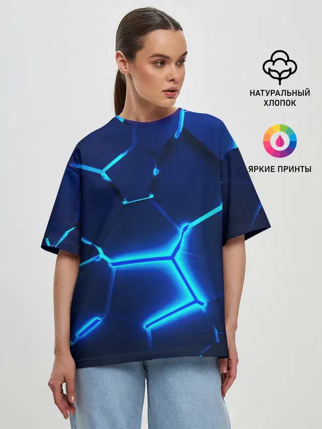 Женская футболка оверсайз