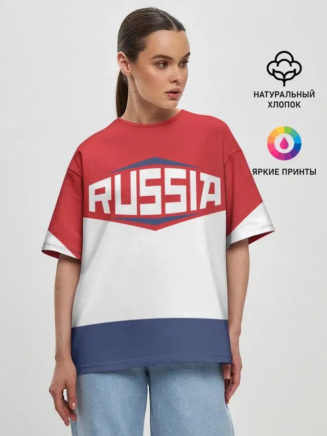 Женская футболка оверсайз