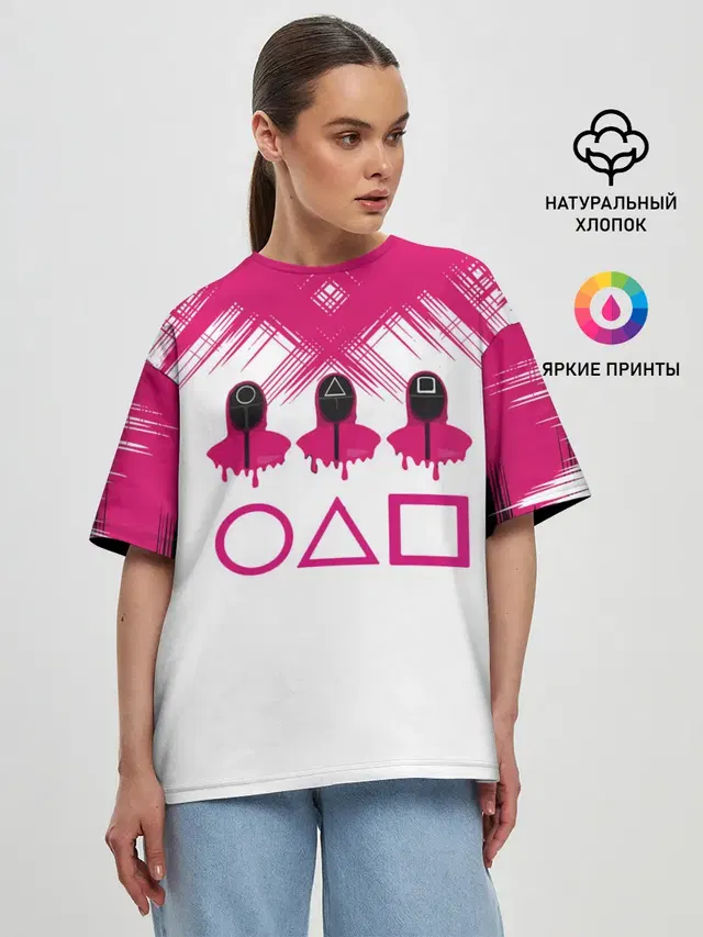 Женская футболка оверсайз