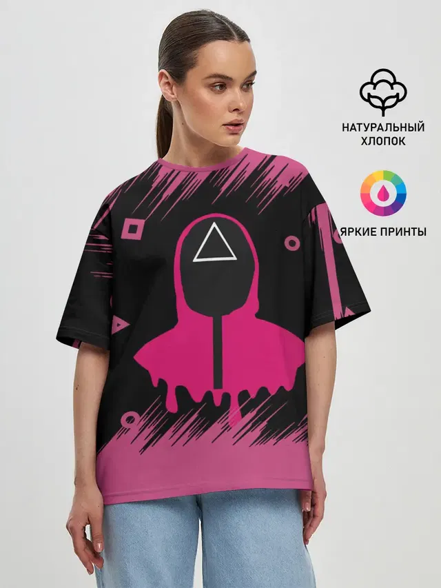 Женская футболка оверсайз
