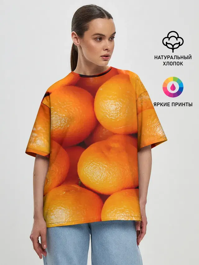Женская футболка оверсайз