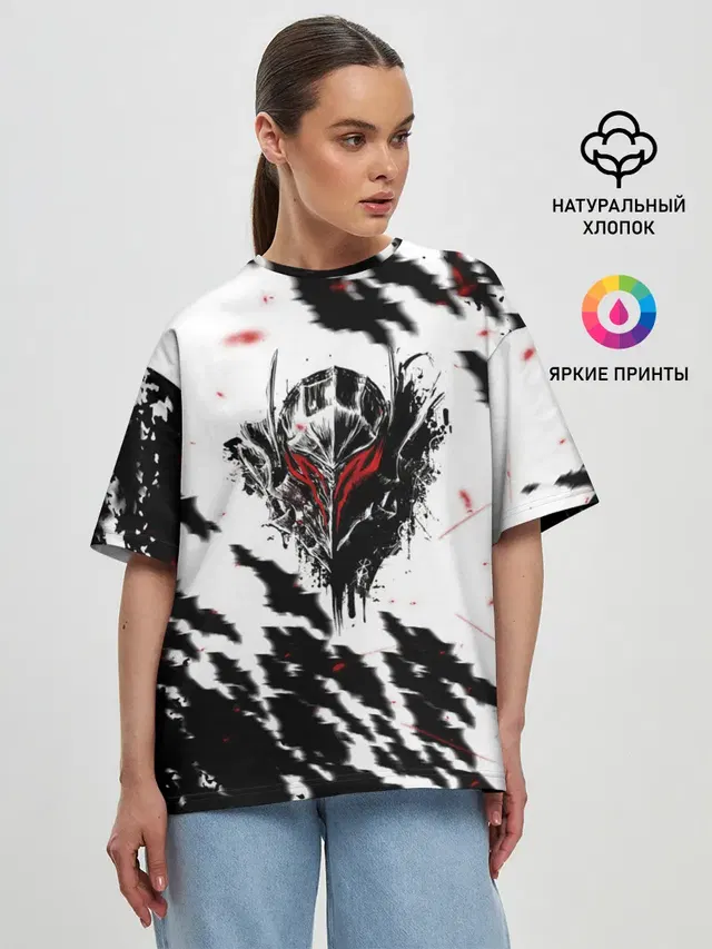 Женская футболка оверсайз