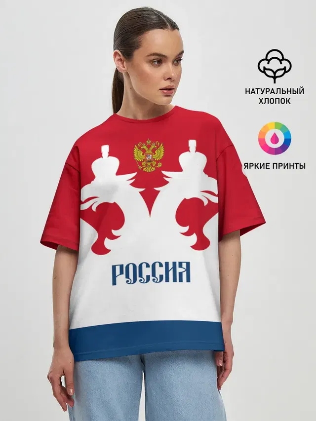 Женская футболка оверсайз