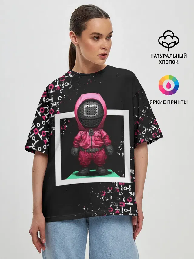 Женская футболка оверсайз