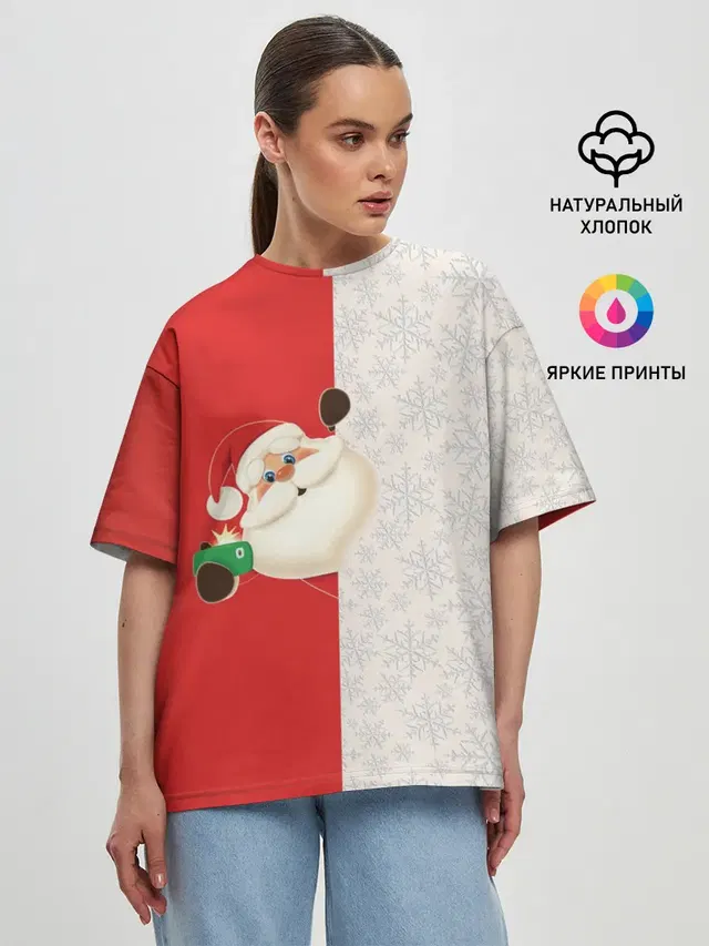 Женская футболка оверсайз