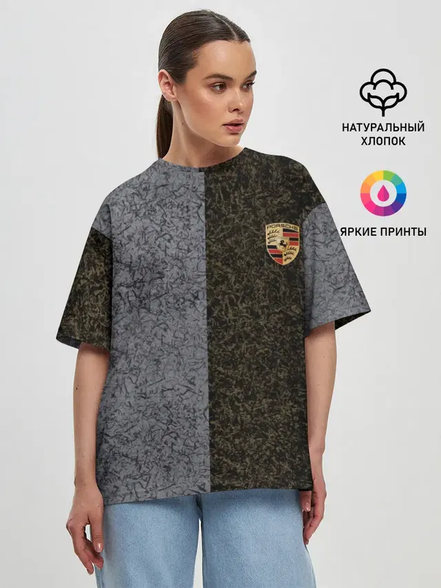 Женская футболка оверсайз