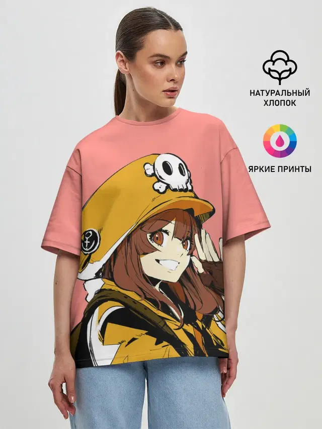 Женская футболка оверсайз