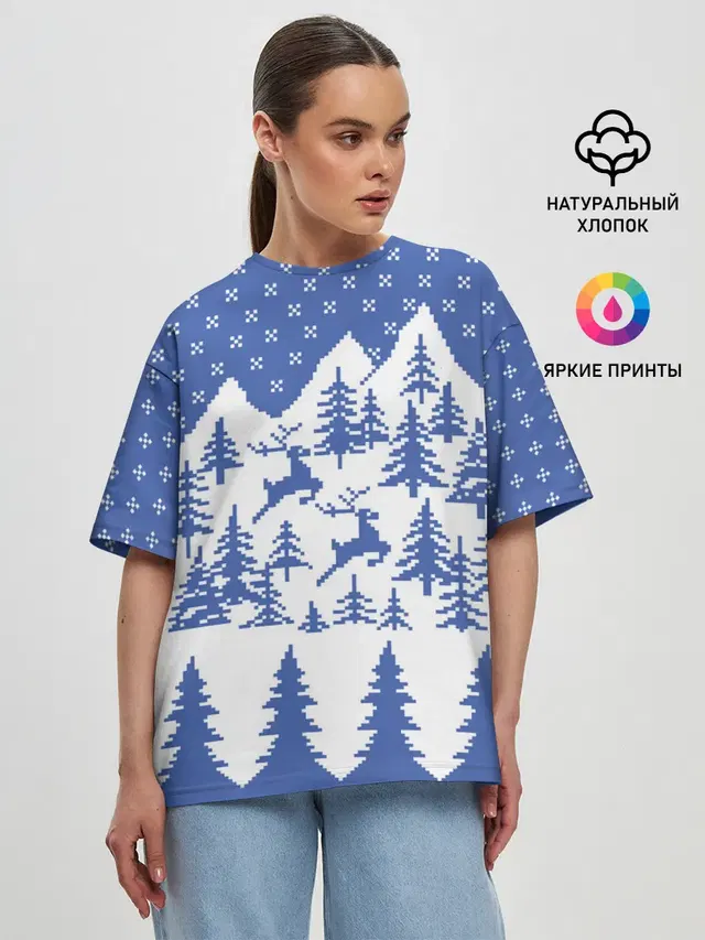 Женская футболка оверсайз