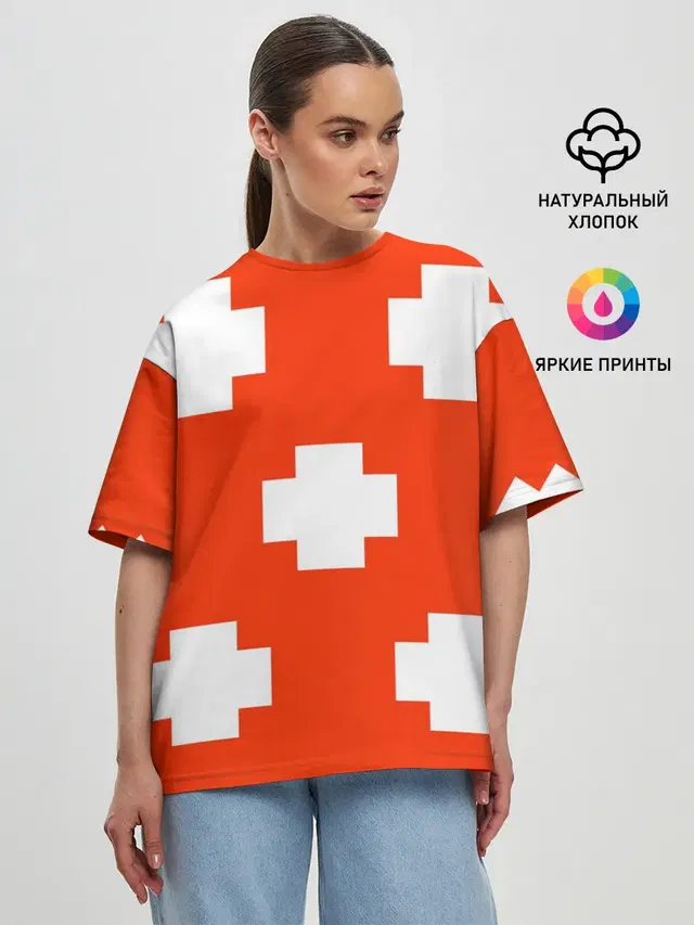 Женская футболка оверсайз