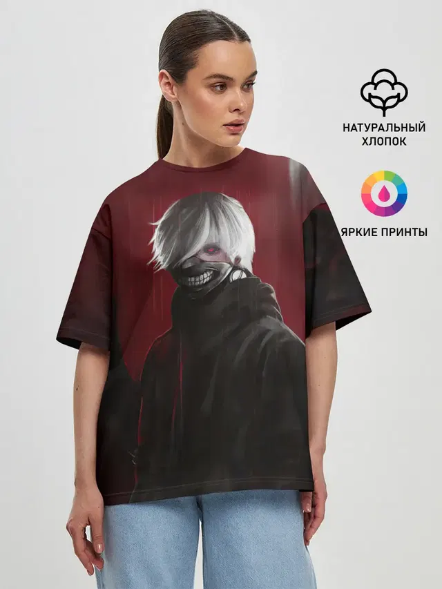Женская футболка оверсайз