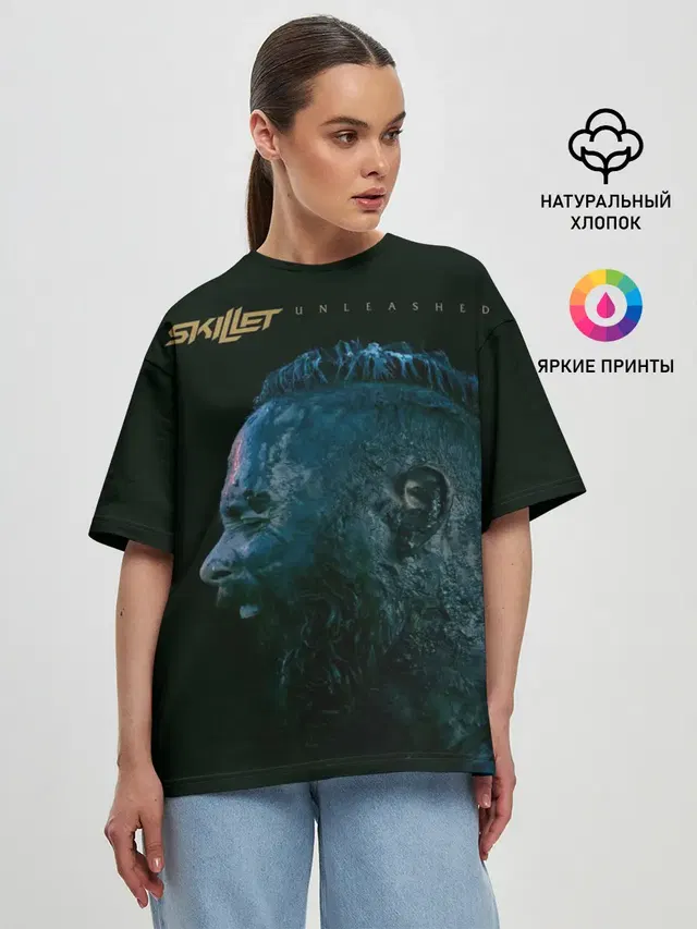 Женская футболка оверсайз