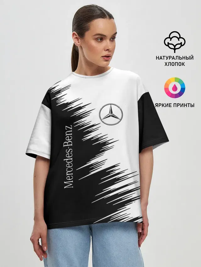 Женская футболка оверсайз