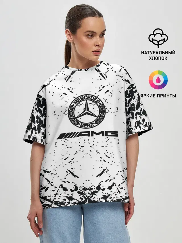 Женская футболка оверсайз