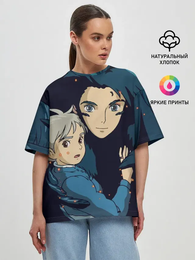 Женская футболка оверсайз