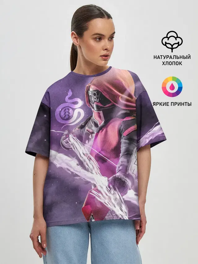 Женская футболка оверсайз