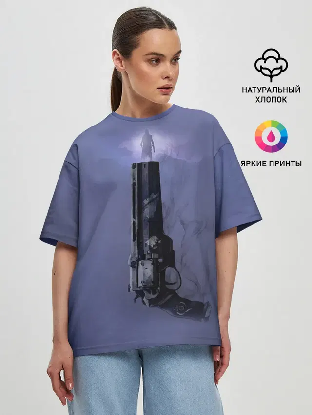 Женская футболка оверсайз