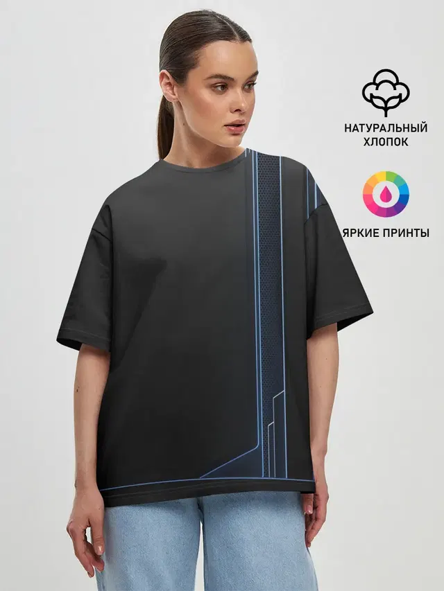 Женская футболка оверсайз