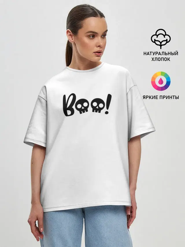 Женская футболка оверсайз