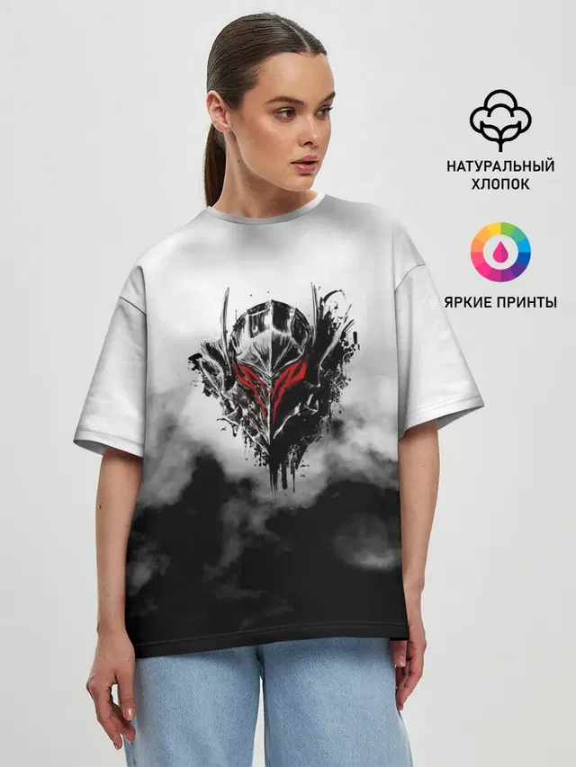 Женская футболка оверсайз