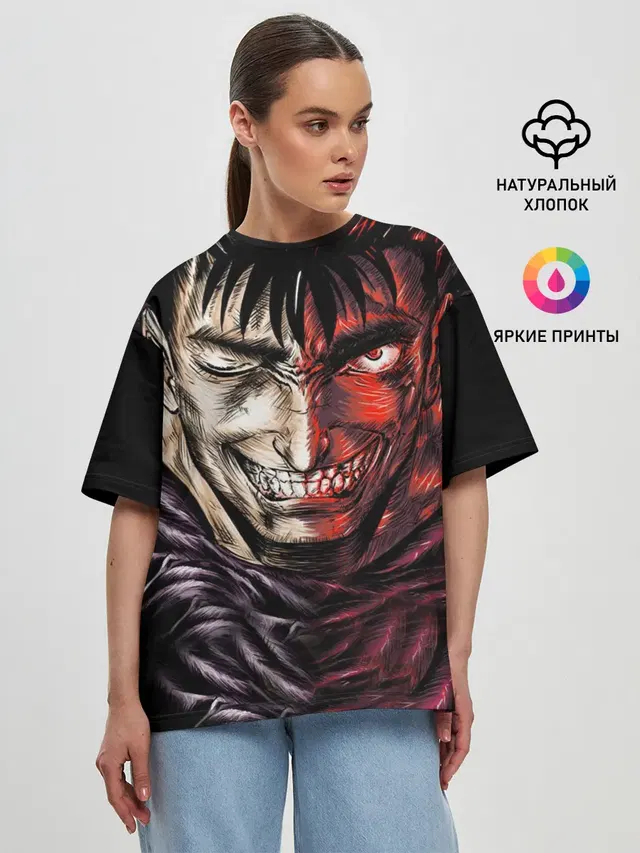 Женская футболка оверсайз