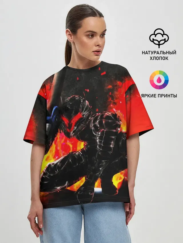 Женская футболка оверсайз