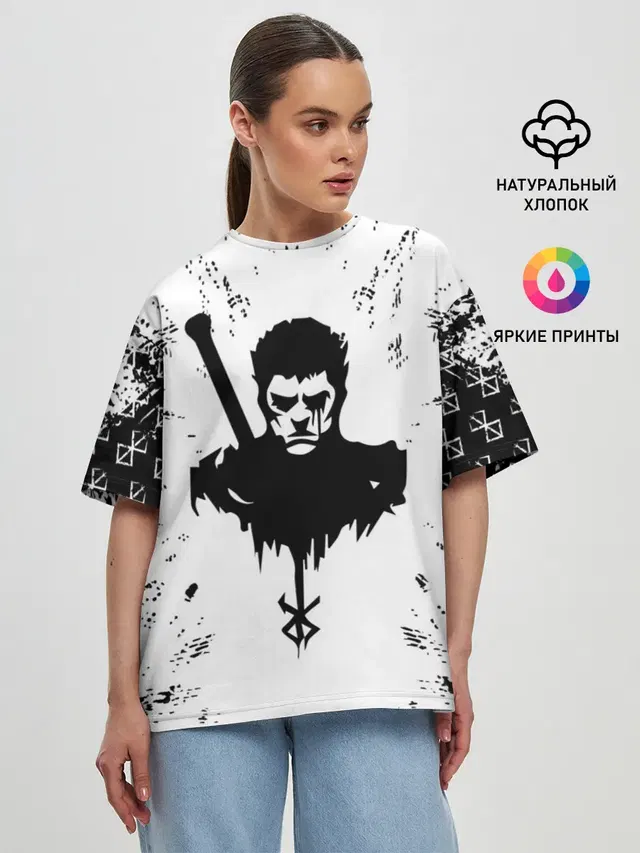 Женская футболка оверсайз