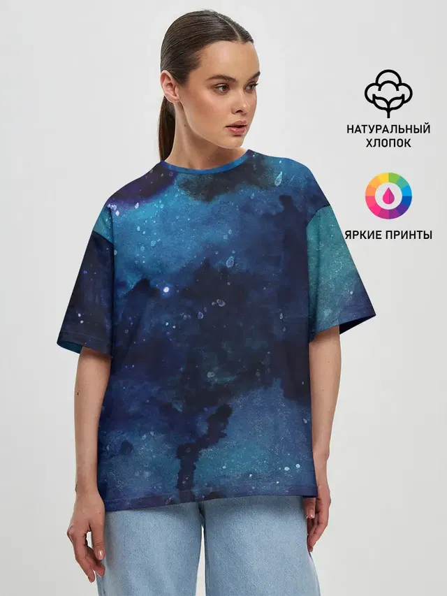 Женская футболка оверсайз