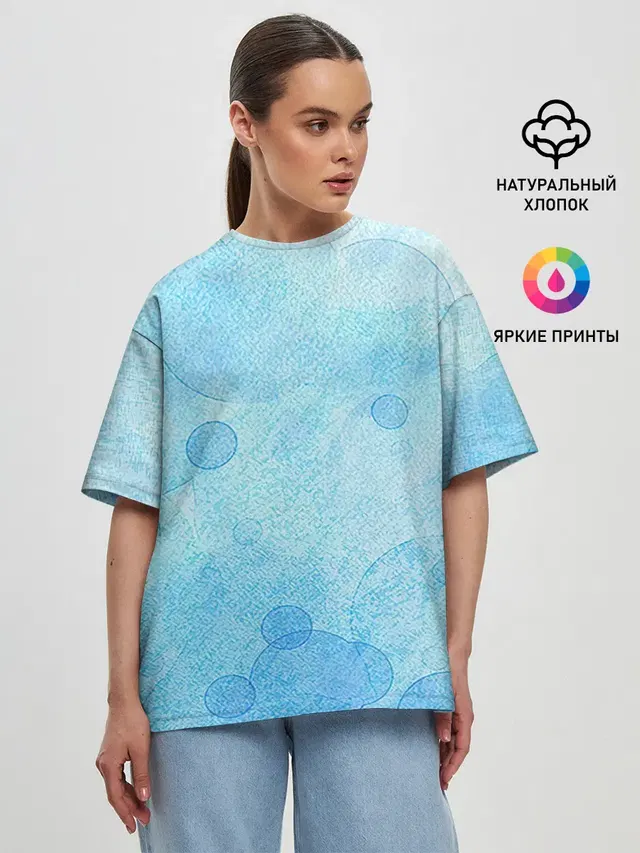 Женская футболка оверсайз