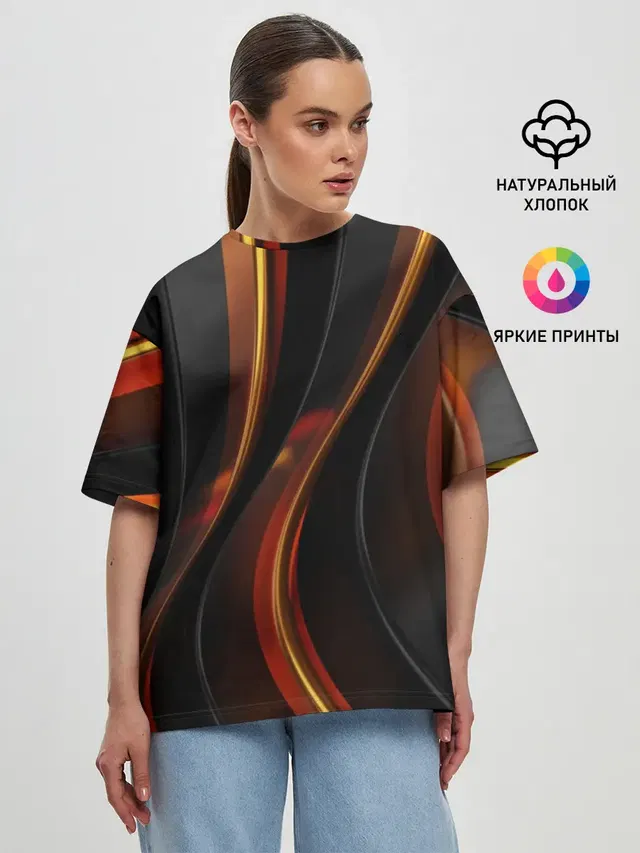 Женская футболка оверсайз