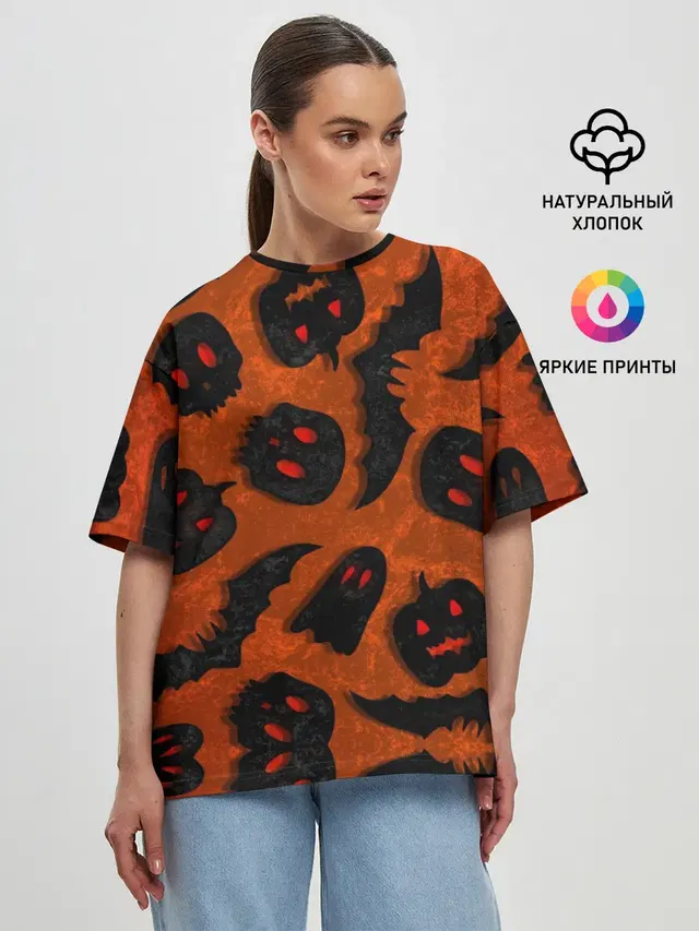 Женская футболка оверсайз