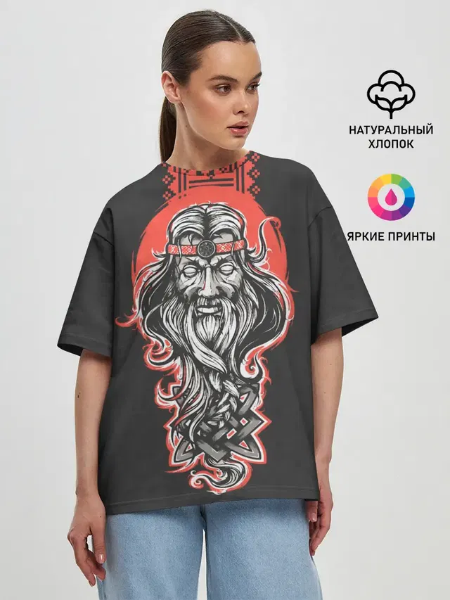 Женская футболка оверсайз
