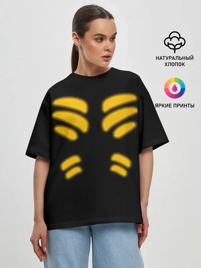 Женская футболка оверсайз