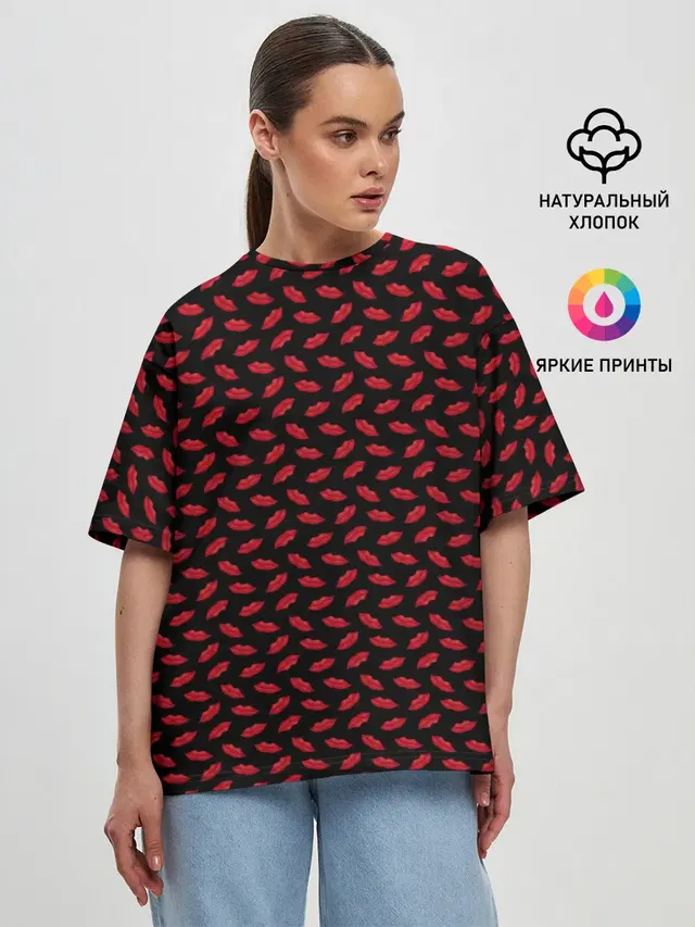 Женская футболка оверсайз