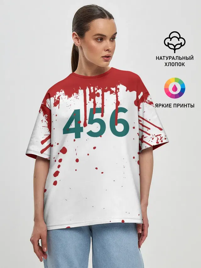 ИГРА В КАЛЬМАРА ПЕРСОНАЖ 456 КРОВЬ