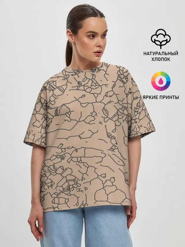 Женская футболка оверсайз