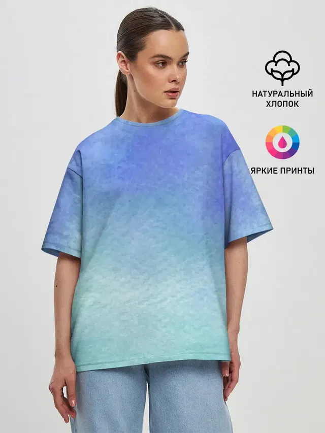 Женская футболка оверсайз