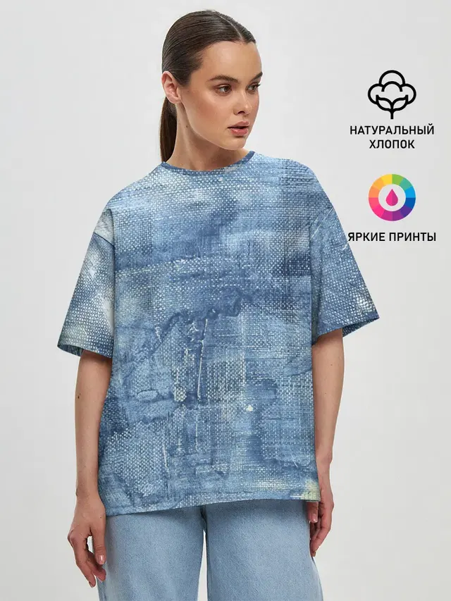 Женская футболка оверсайз